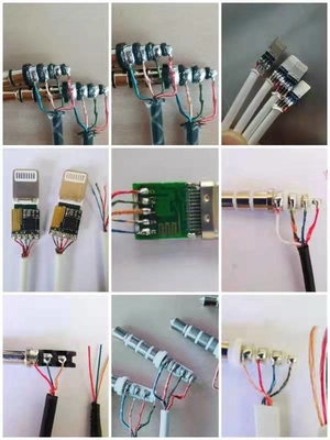 Maszyna do cięcia obierania i lutowania Kabel do transmisji danych USB i inne spawanie drutu